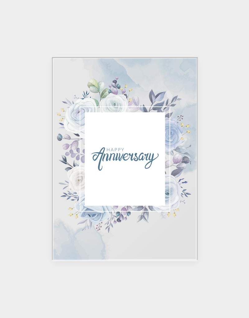 Vasari | Acrylic Happy Anniversary Greeting Card