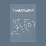 Vasari | Acrylic Congratulations Greeting Card