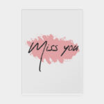 Vasari | Acrylic Miss You Greeting Card