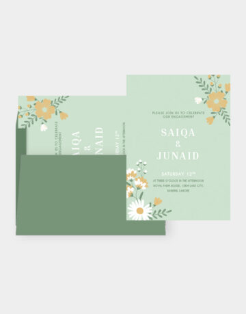Vasari | Engagement Cards All Green Design
