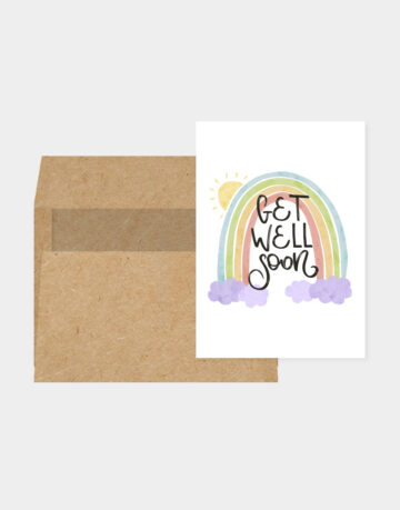 Vasari | Get Well Soon Card Rainbow Design