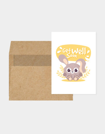 Vasari | Get Well Soon Card Little Bunny Design