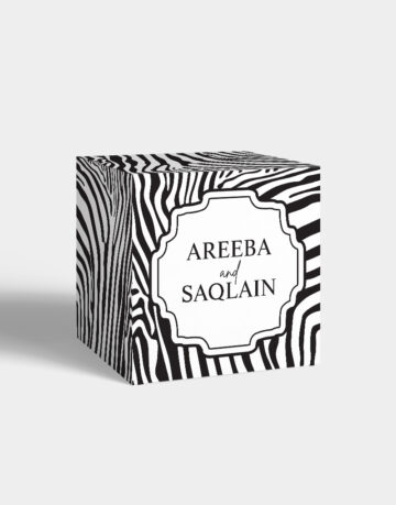Vasari | Favor Box (zebra lines design)