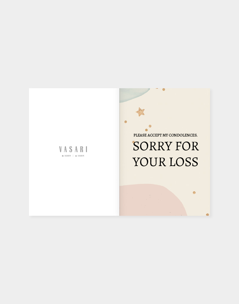 Vasari | Sympathy Card (please accept my condolences)