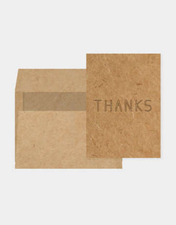 Vasari | Thank You Card (Thanks Caps Letter Design)