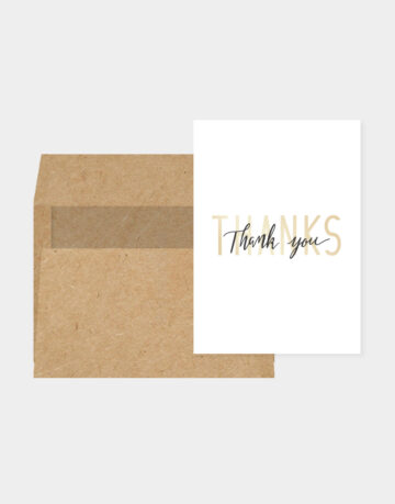 Vasari | Thank You Card (double writing design)