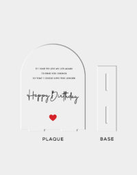 Transparent Acrylic Plaque | Happy Birthday | Occasional Gifts